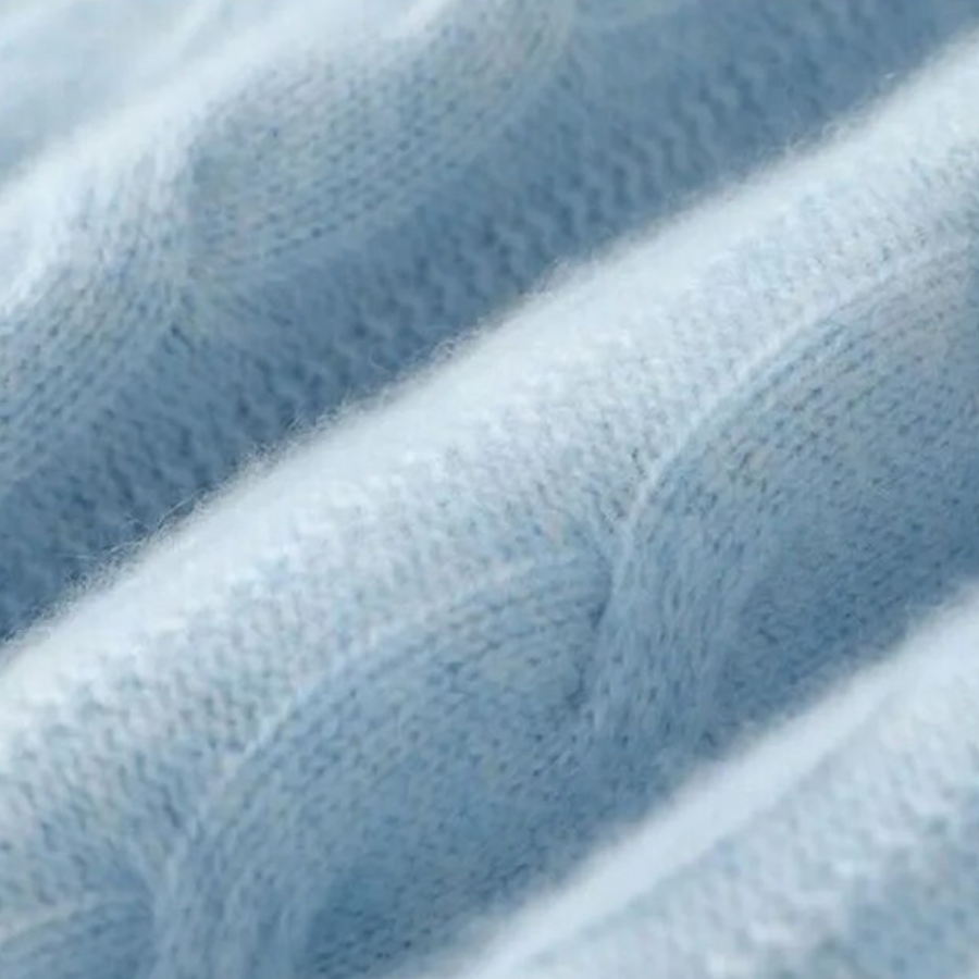 Anneliese | Wool Cable-Knit Cardigan With Pearl Buttons