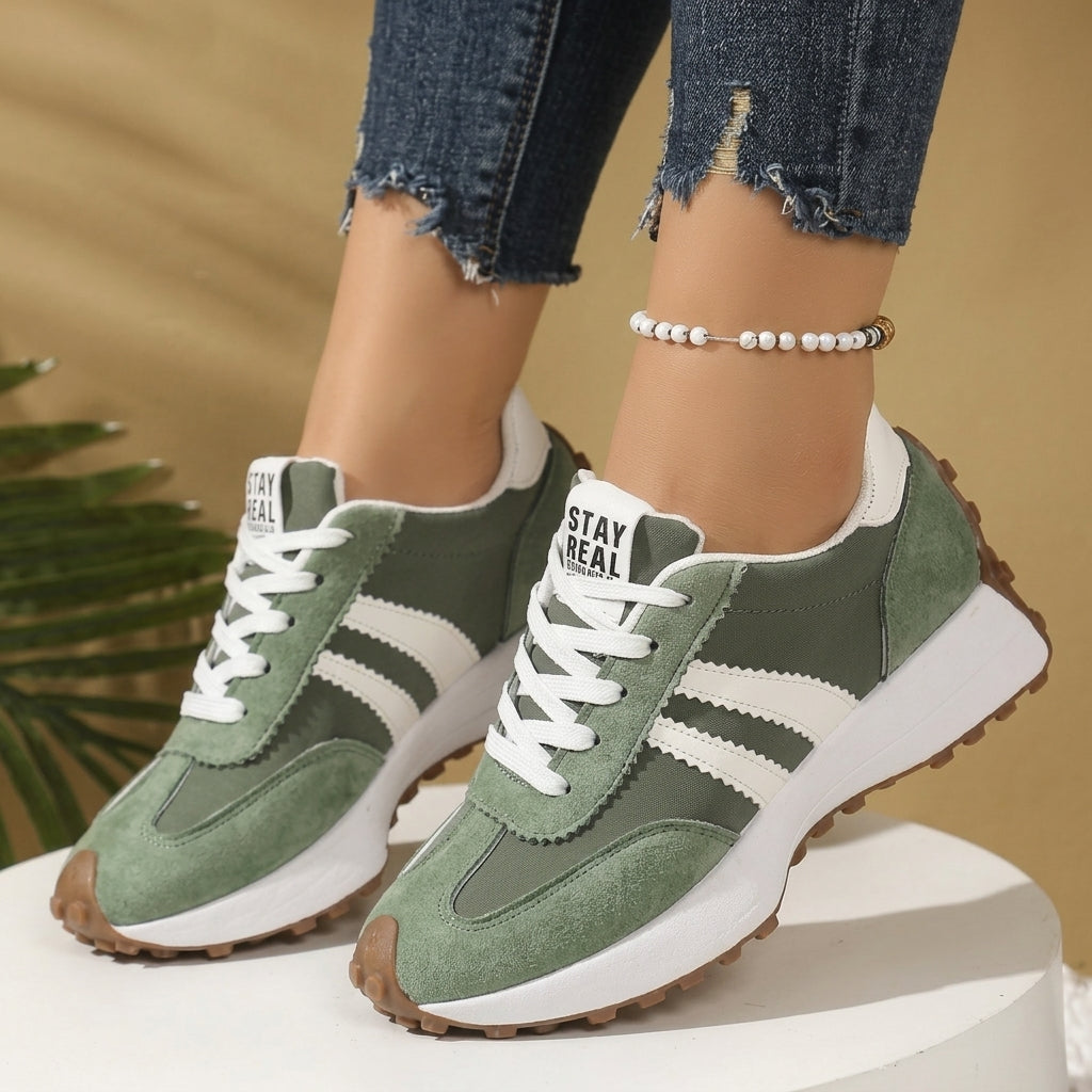 Delphine | Lightweight Sneakers With Side Stripes