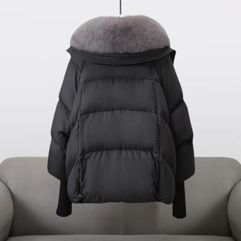 Edie | Puffer Jacket With Plush Oversized Collar