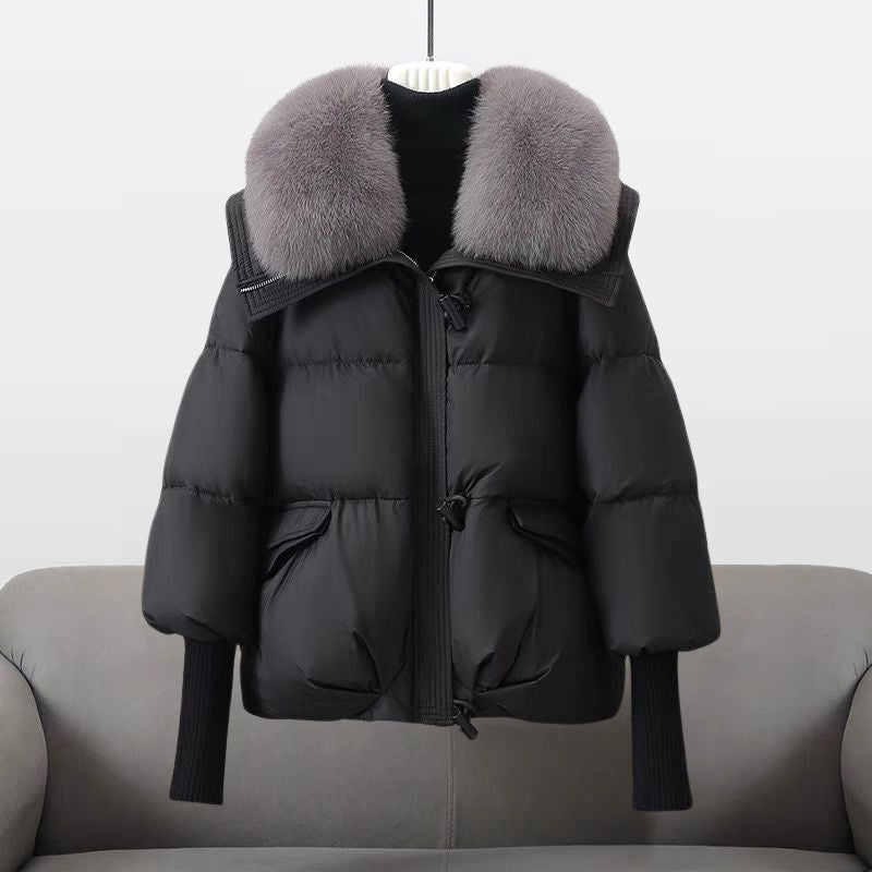 Edie | Puffer Jacket With Plush Oversized Collar