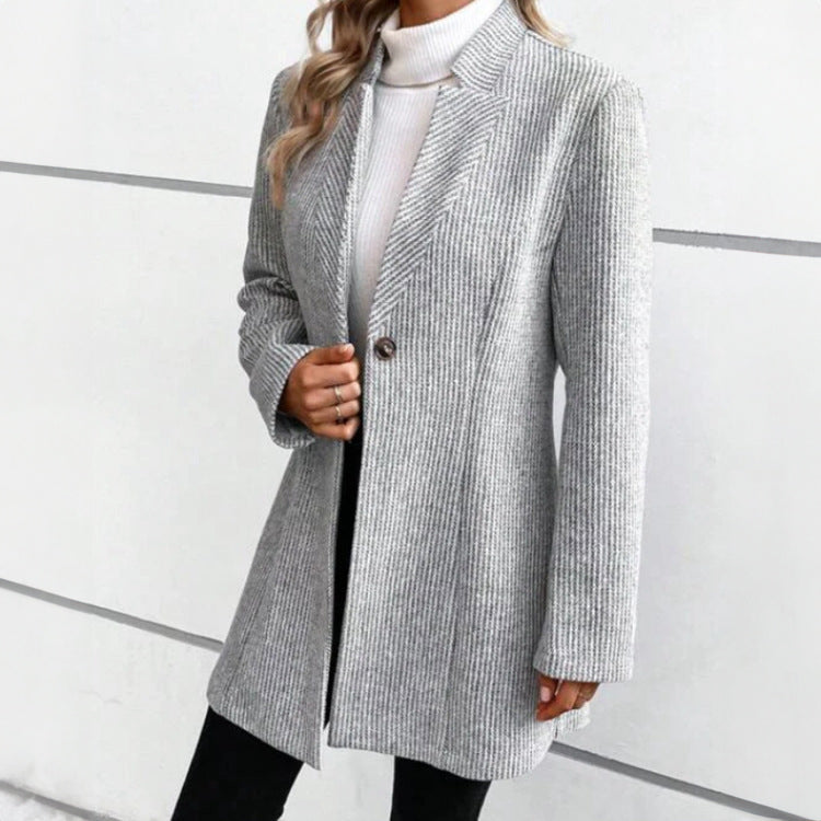 Beverly | Single-Breasted Jacquard Coat