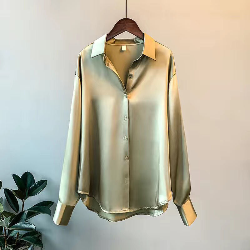 Rosamund | Button-Up Blouse With Shirt Collar