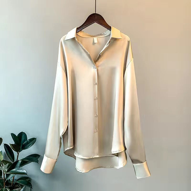 Rosamund | Button-Up Blouse With Shirt Collar
