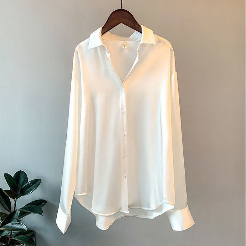 Rosamund | Button-Up Blouse With Shirt Collar