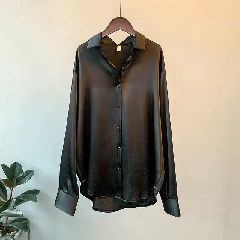 Rosamund | Button-Up Blouse With Shirt Collar