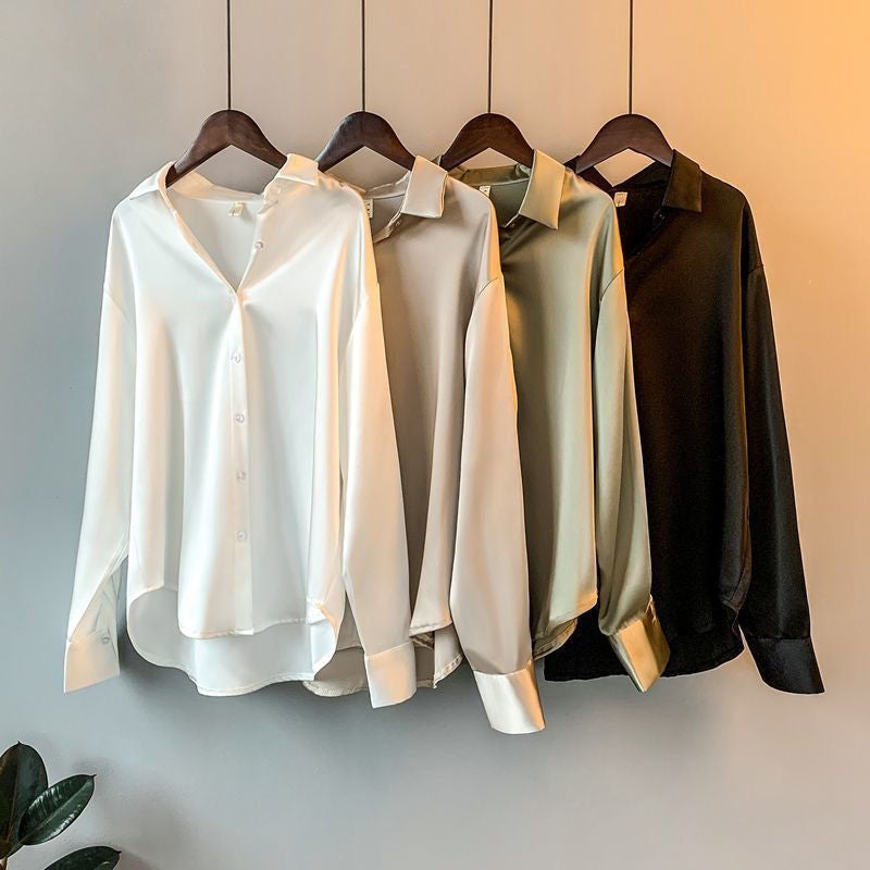 Rosamund | Button-Up Blouse With Shirt Collar
