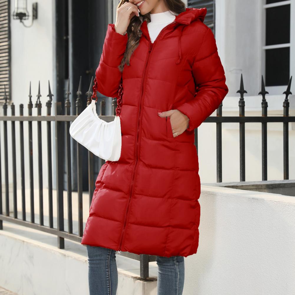Eliza | Long Quilted Coat With Full-Length Zip