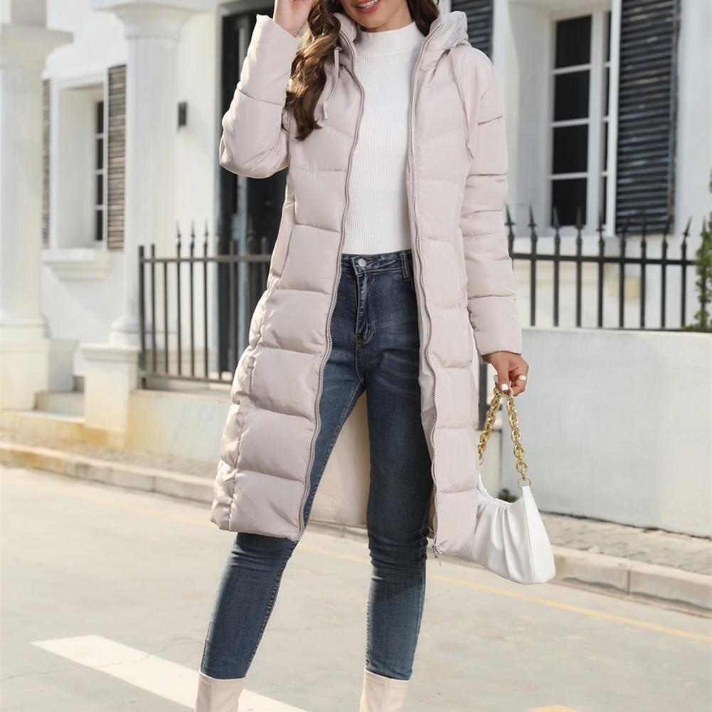 Eliza | Long Quilted Coat With Full-Length Zip