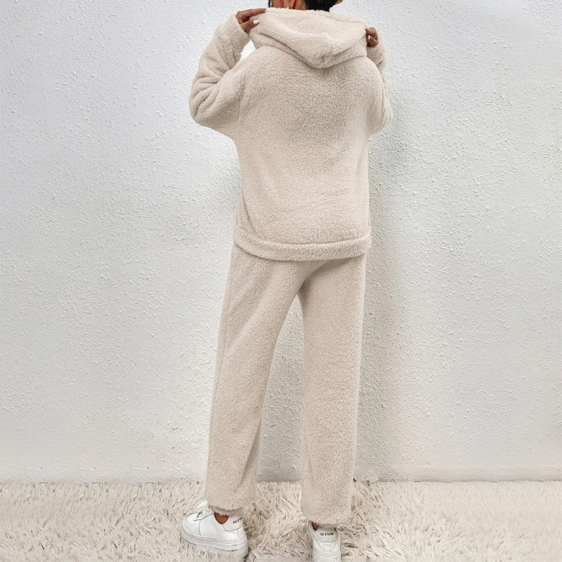 Bridgette | Plush Hoodie And Relaxed Pants Set