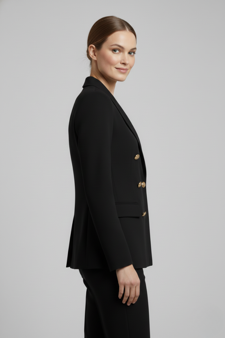Ainsworth — Double-Breasted Blazer with Gold-Tone Buttons