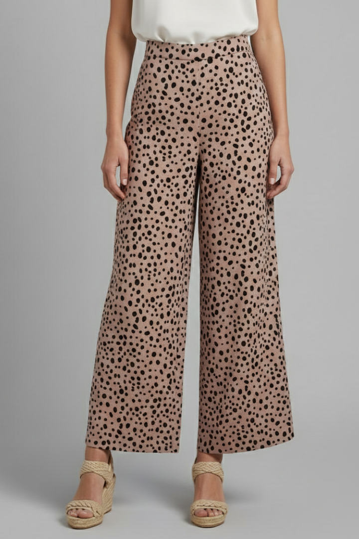 Frances | Leopard Print Wide-Leg Palazzo Pants