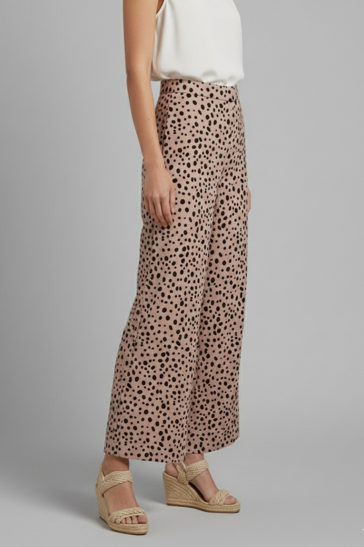 Frances | Leopard Print Wide-Leg Palazzo Pants