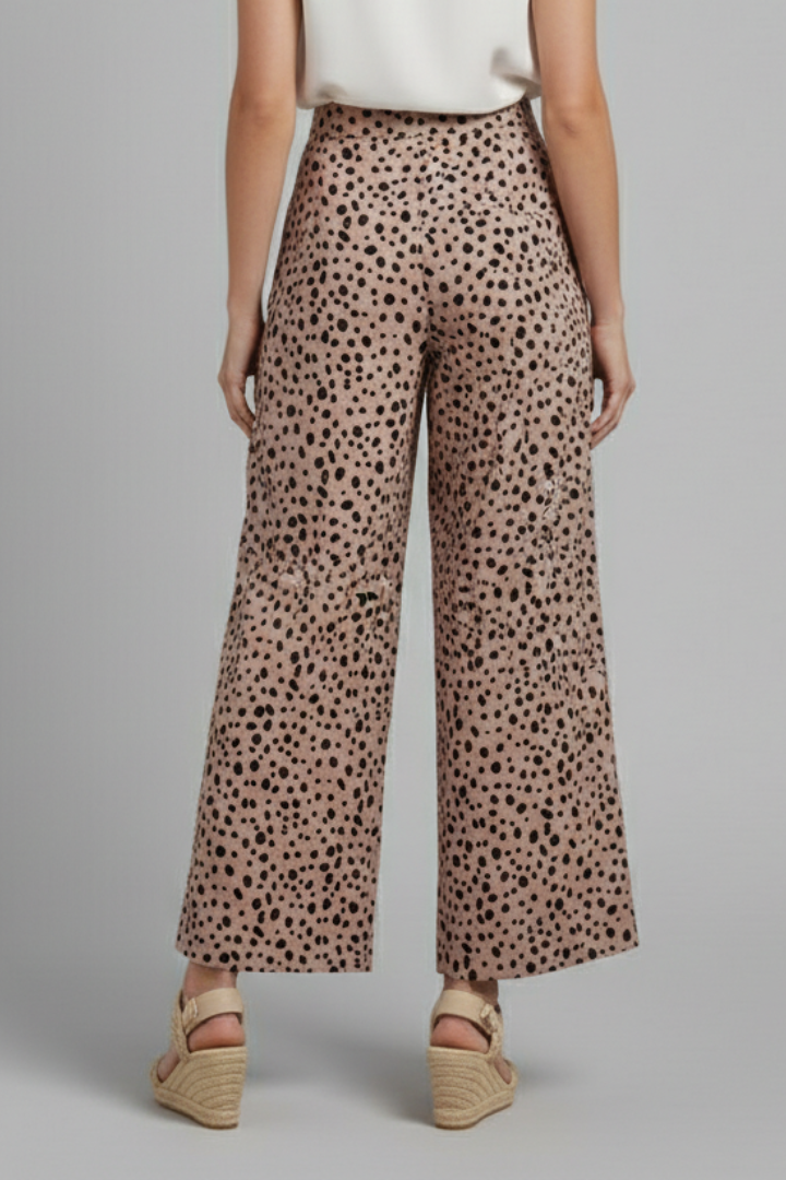 Frances | Leopard Print Wide-Leg Palazzo Pants