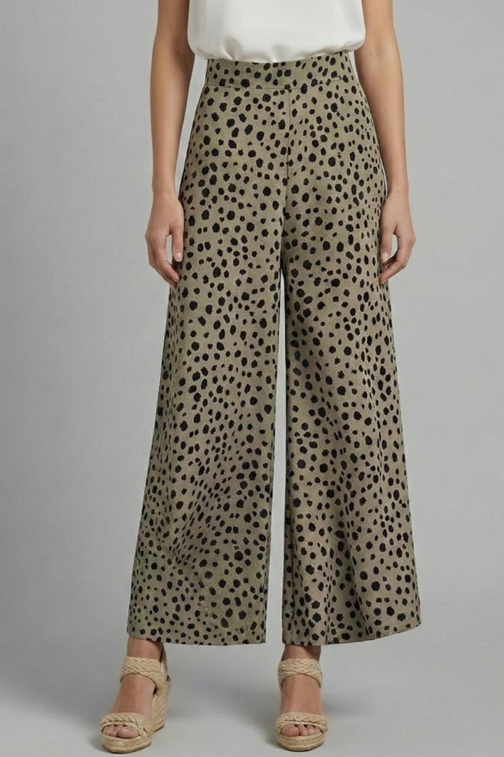 Frances | Leopard Print Wide-Leg Palazzo Pants