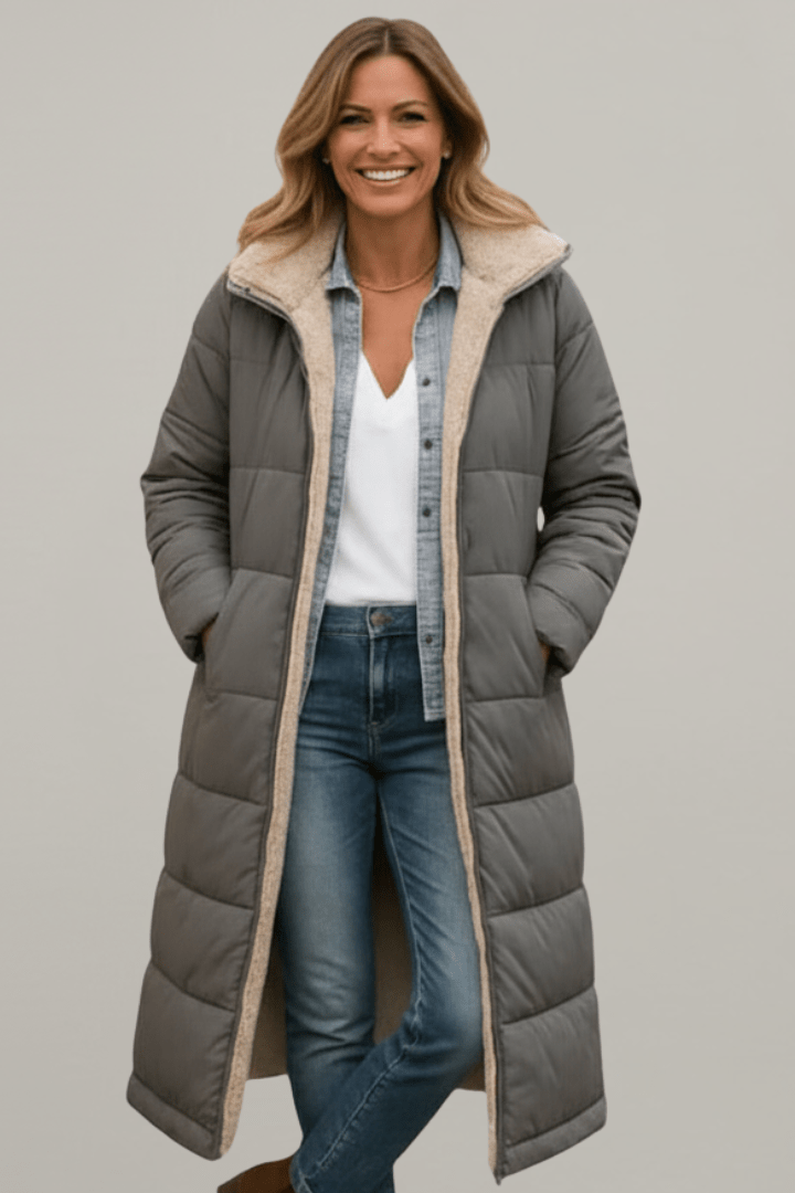 Gloria | Hooded Longline Puffer Coat