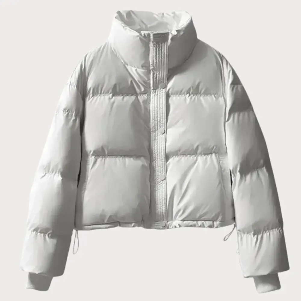 Louisa | Cropped Puffer Jacket With Stand Collar