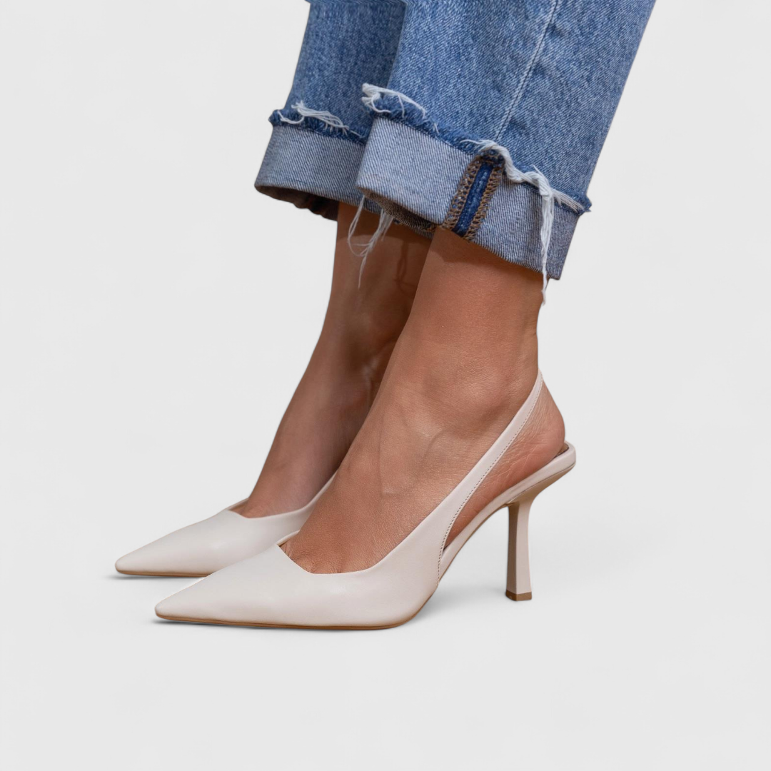 Ruth | Pointed-Toe Slingback Pumps With Stiletto Heel