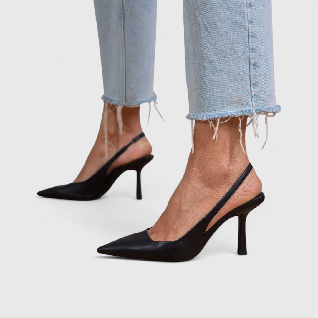 Ruth | Pointed-Toe Slingback Pumps With Stiletto Heel