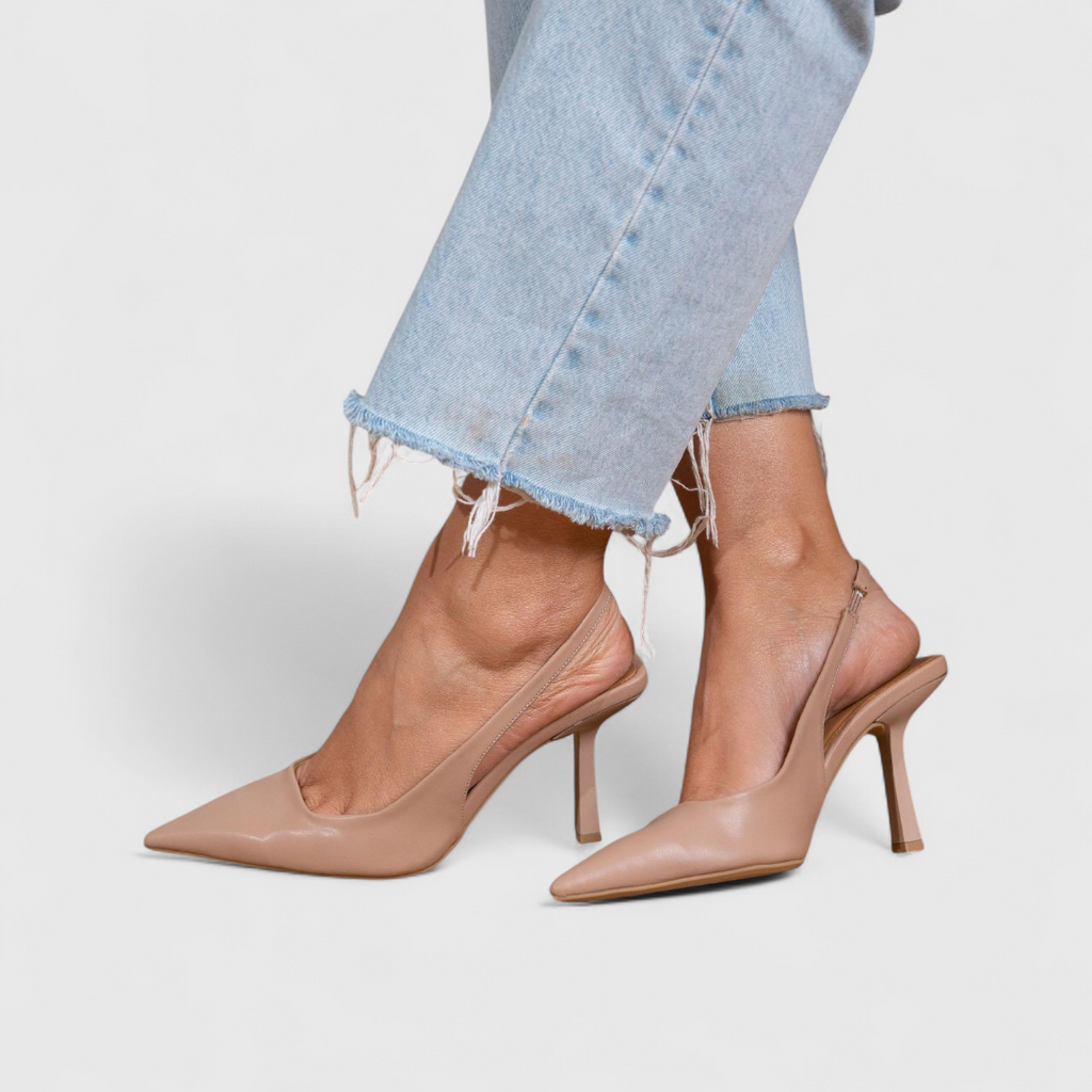 Ruth | Pointed-Toe Slingback Pumps With Stiletto Heel