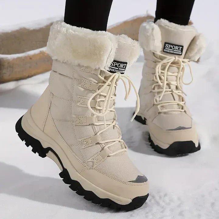 Marlowe — Faux Fur Lined Lace-Up Winter Boots