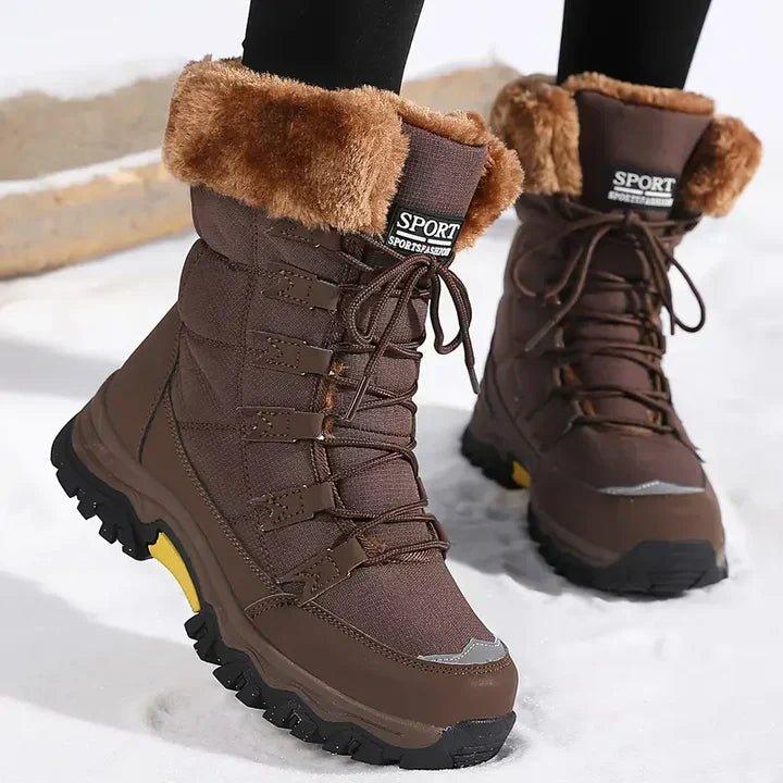 Marlowe — Faux Fur Lined Lace-Up Winter Boots