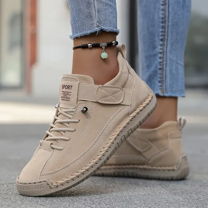 Anastasia | Lace-Up Sneakers With Strap Detail