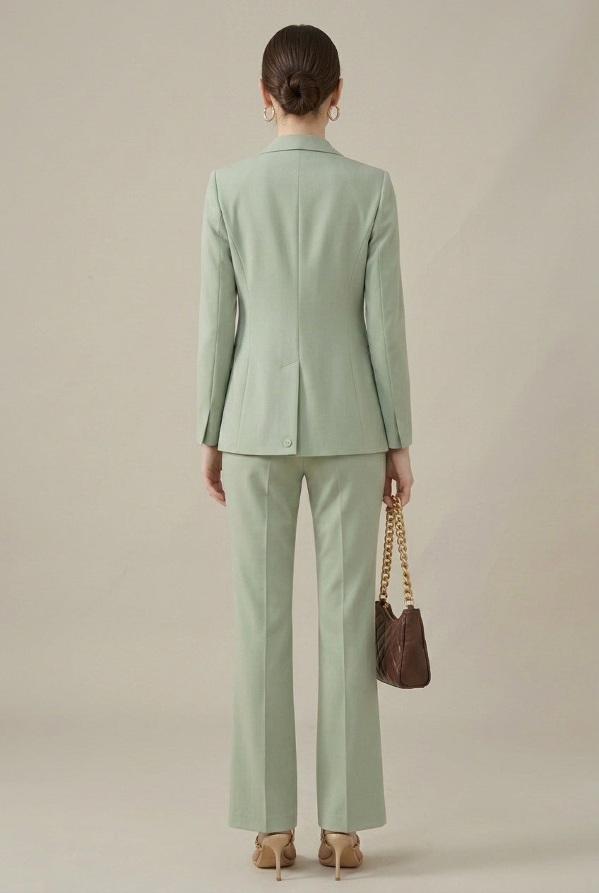 Patricia | Tailored Blazer And Straight-Leg Pants Set