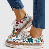 White Multicolor Floral