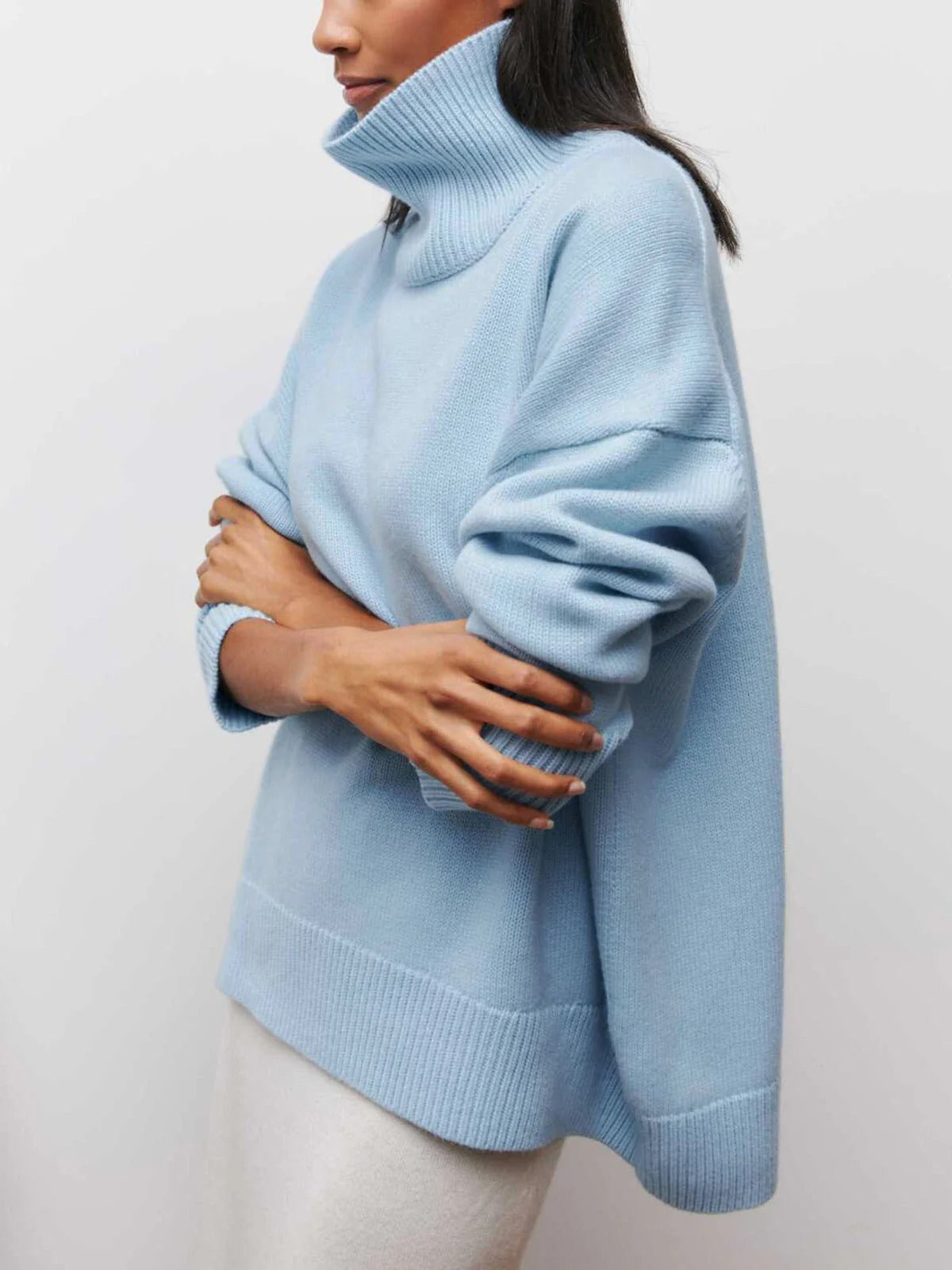 Lillian | Oversized Turtleneck Sweater With Drop Shoulders