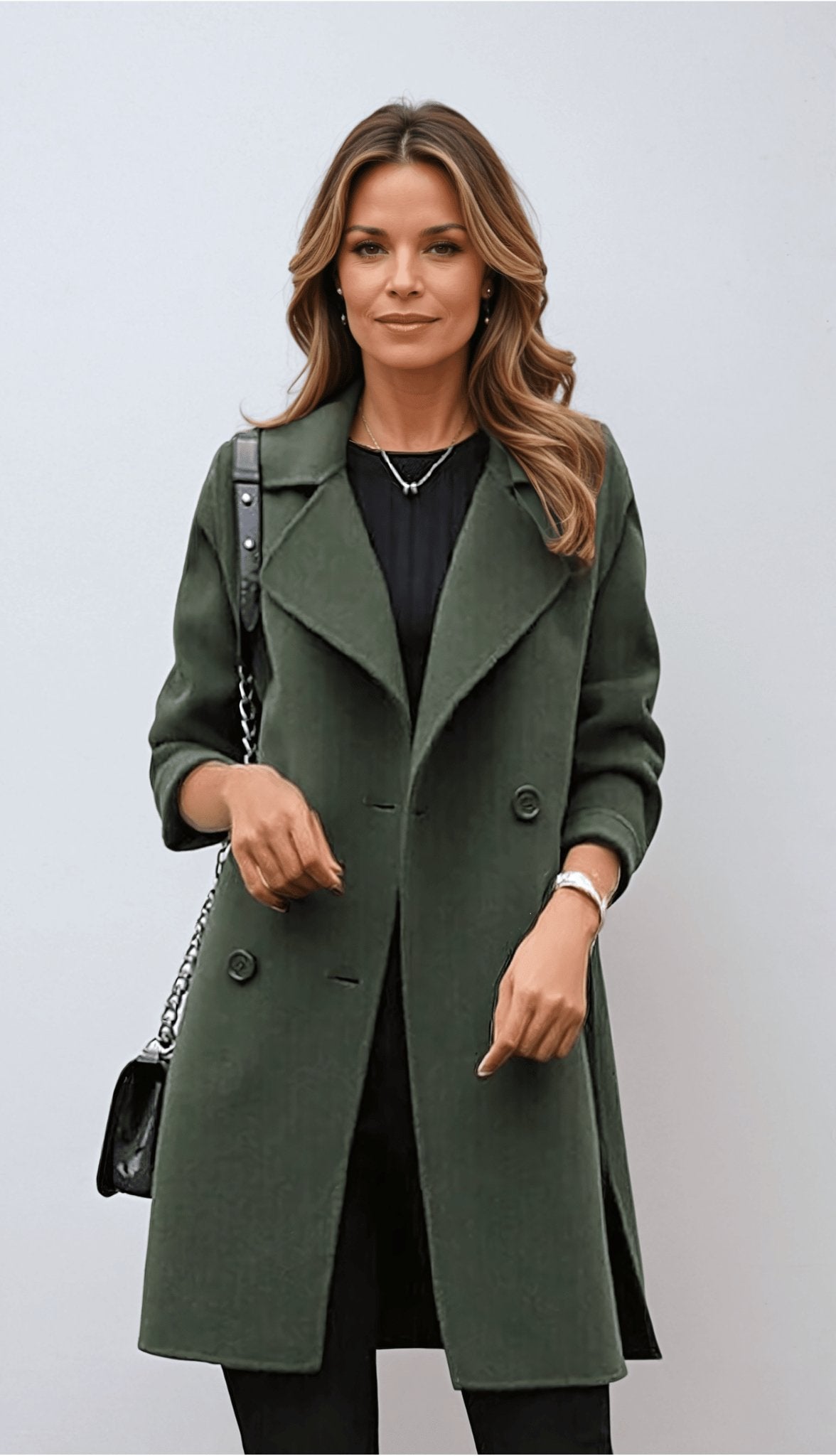 Florence | Double-Breasted Mid-Length Coat