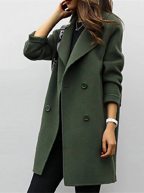 Florence | Double-Breasted Mid-Length Coat