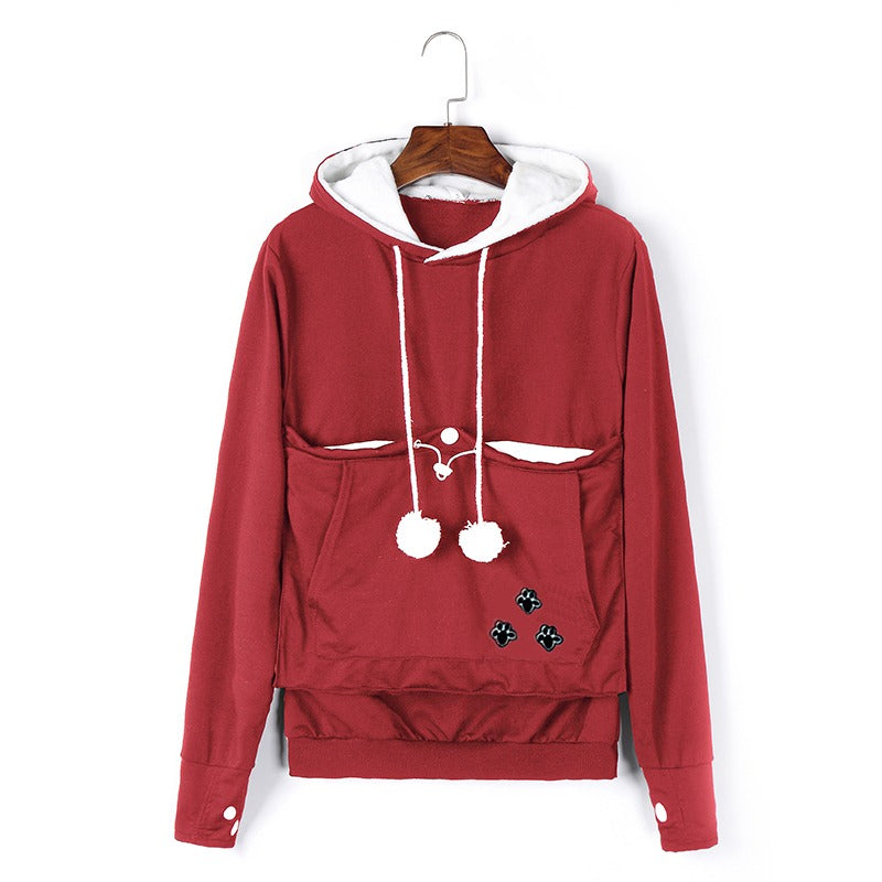 Caroline | Pullover Hoodie With Pet Pouch
