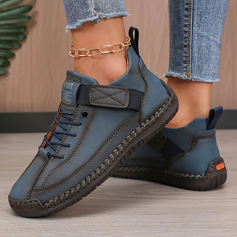Anastasia | Lace-Up Sneakers With Strap Detail