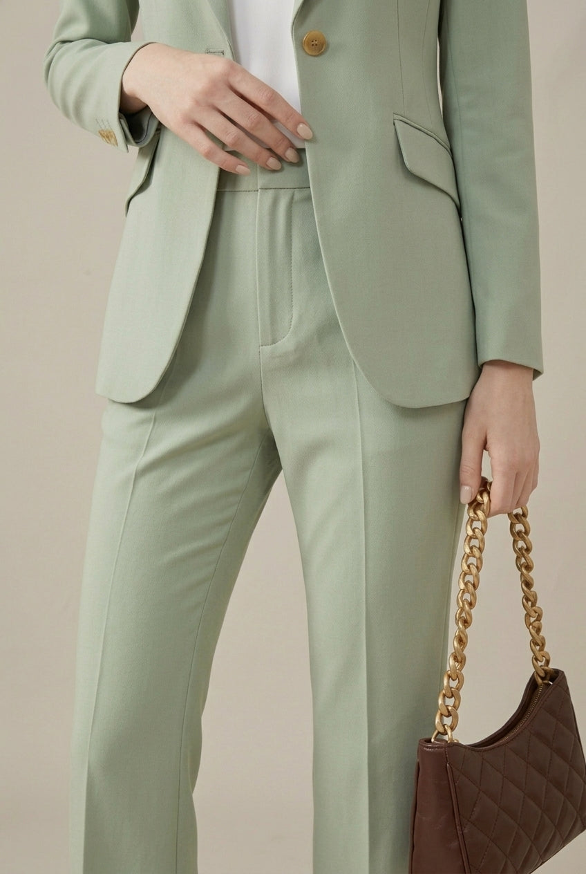 Patricia | Tailored Blazer And Straight-Leg Pants Set