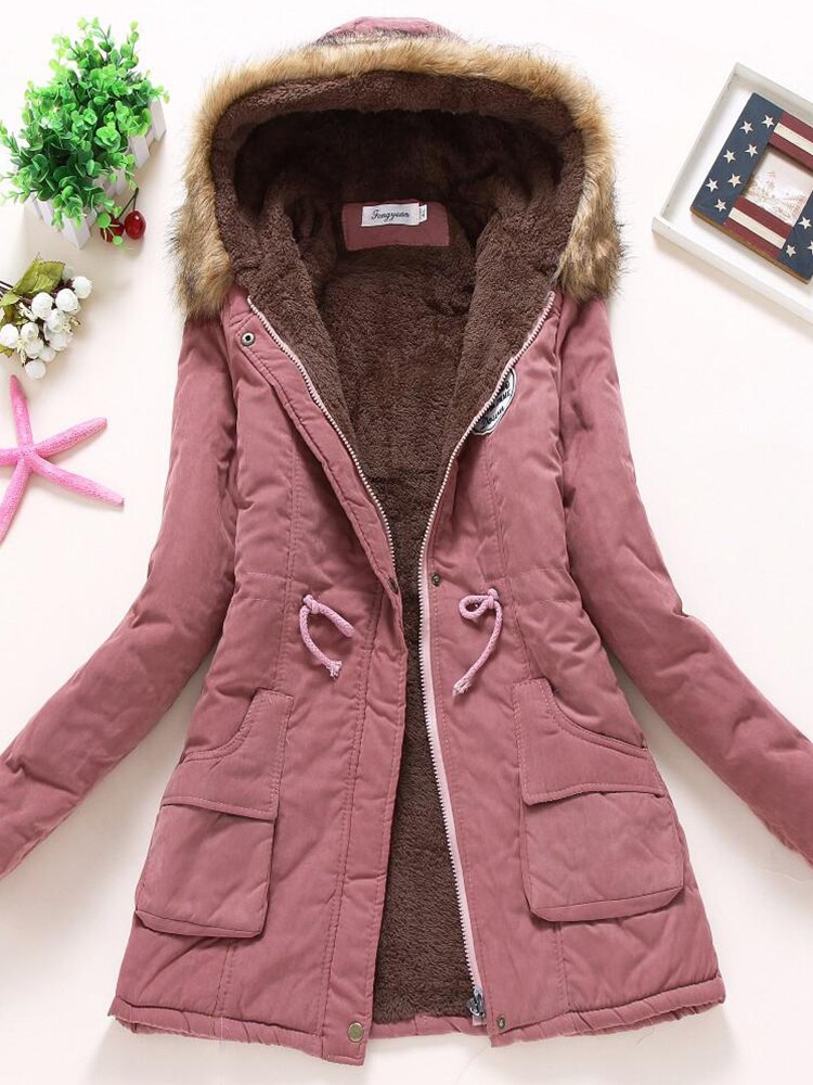 Adina | Fleece-Lined Parka With Drawstring Waist