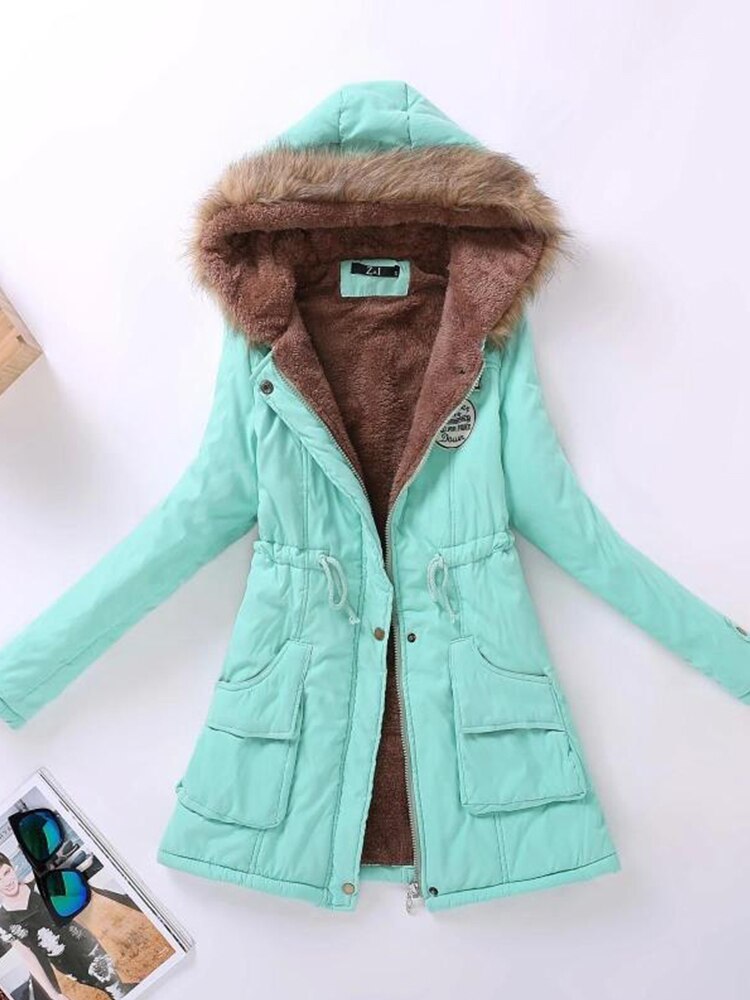 Adina | Fleece-Lined Parka With Drawstring Waist