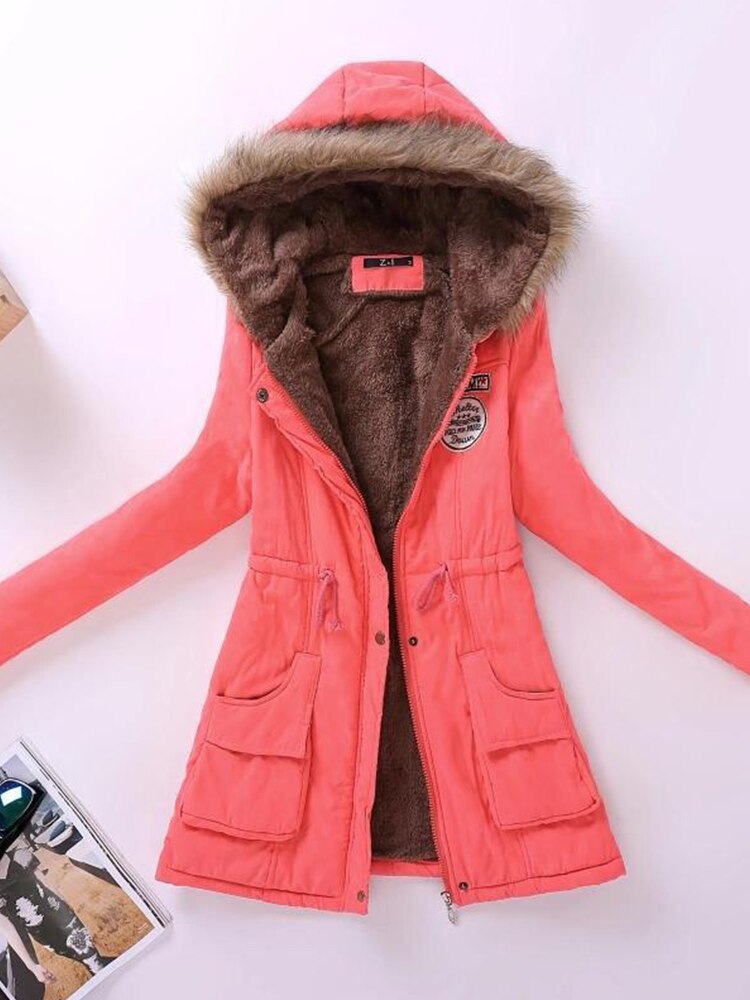Adina | Fleece-Lined Parka With Drawstring Waist