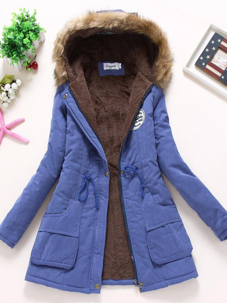 Adina | Fleece-Lined Parka With Drawstring Waist