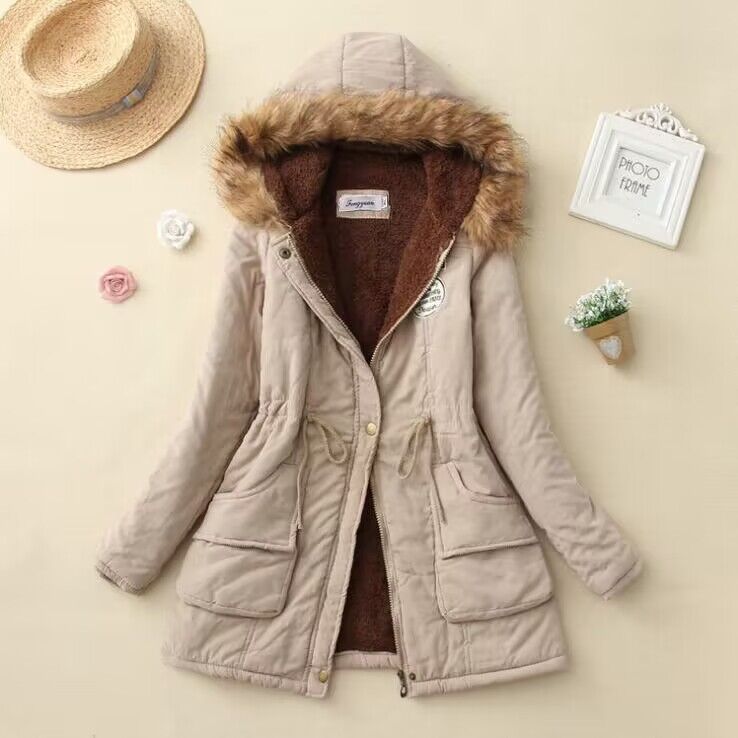 Adina | Fleece-Lined Parka With Drawstring Waist
