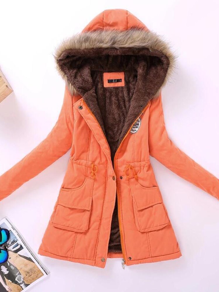 Adina | Fleece-Lined Parka With Drawstring Waist