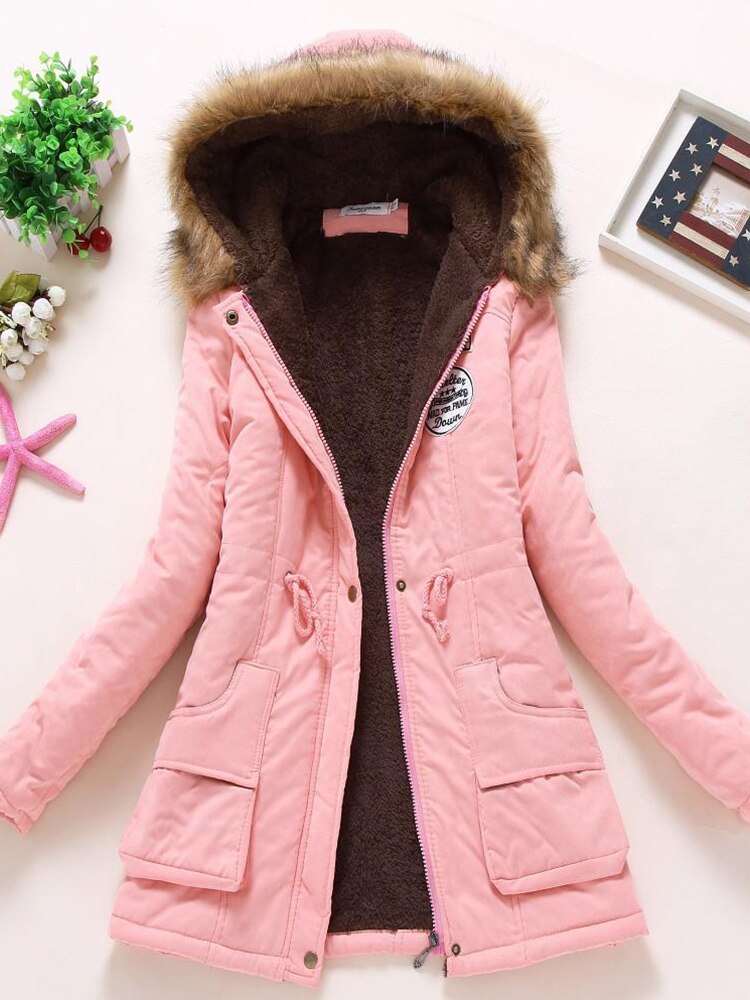 Adina | Fleece-Lined Parka With Drawstring Waist