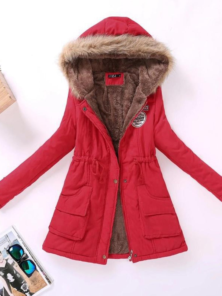 Adina | Fleece-Lined Parka With Drawstring Waist