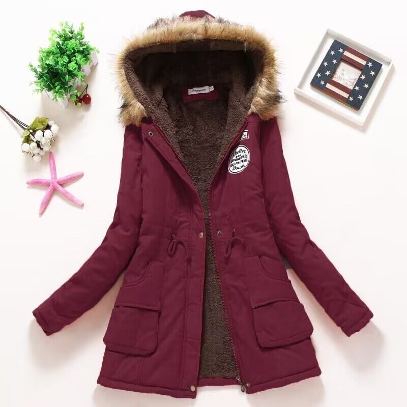 Adina | Fleece-Lined Parka With Drawstring Waist