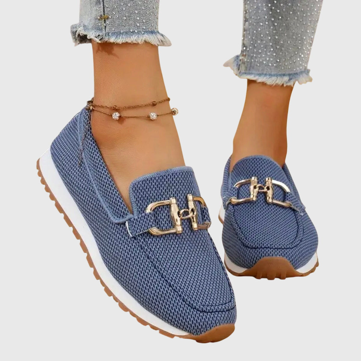 Audrey | Slip-On Sneakers With Buckle Detail