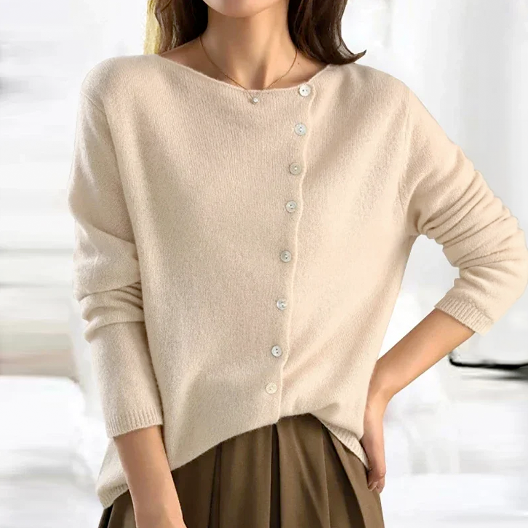 Juniper — Button-Down V-Neck Cardigan