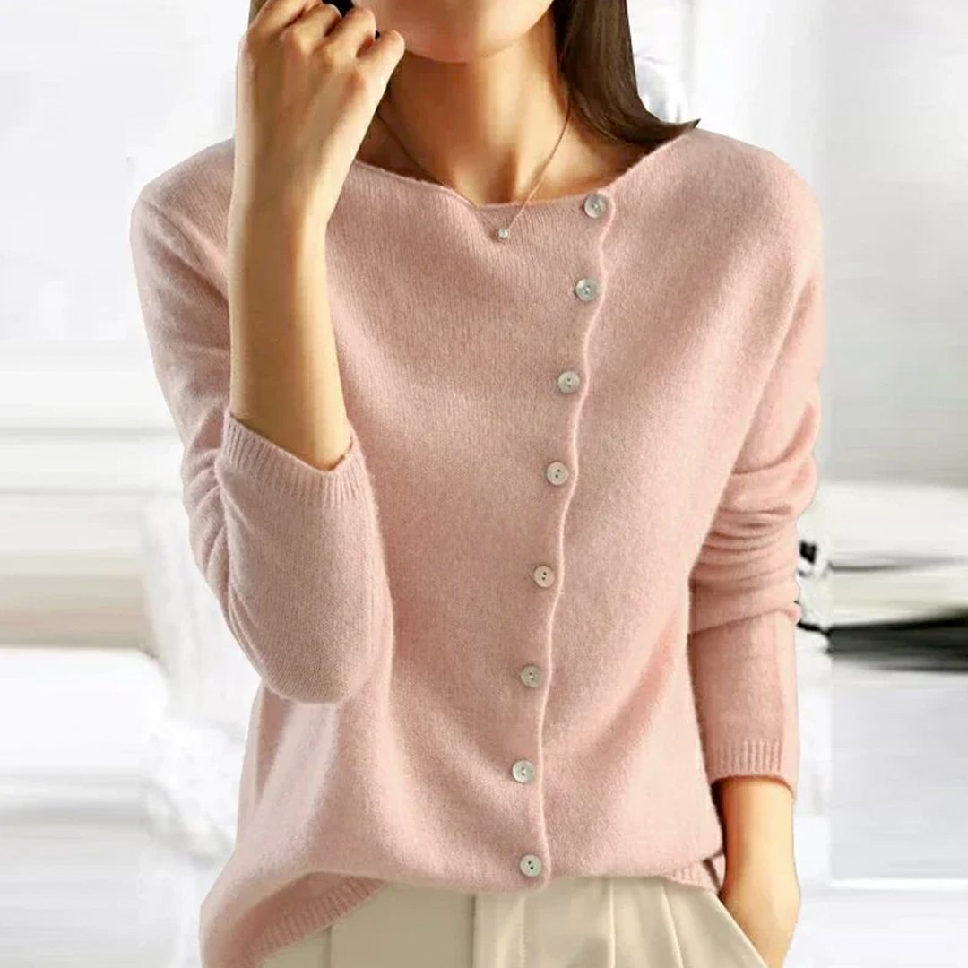 Juniper — Button-Down V-Neck Cardigan