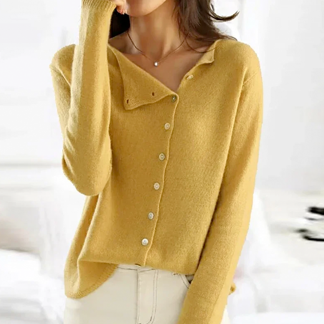 Juniper — Button-Down V-Neck Cardigan