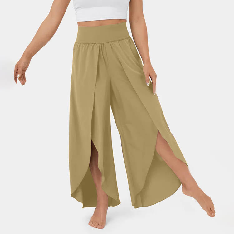 Esther | High-Waist Split Wide-Leg Pants