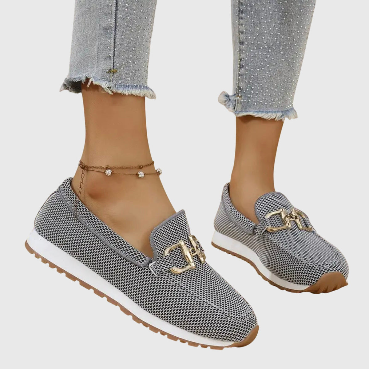 Audrey | Slip-On Sneakers With Buckle Detail