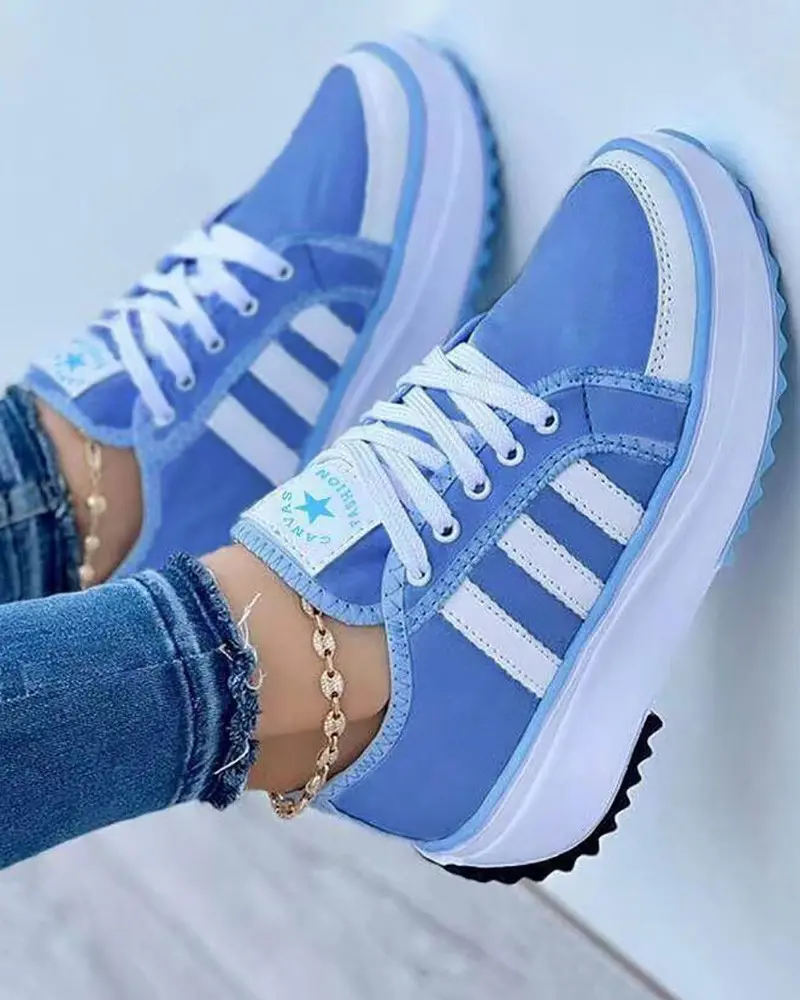 Barbara | Platform Lace-Up Sneakers